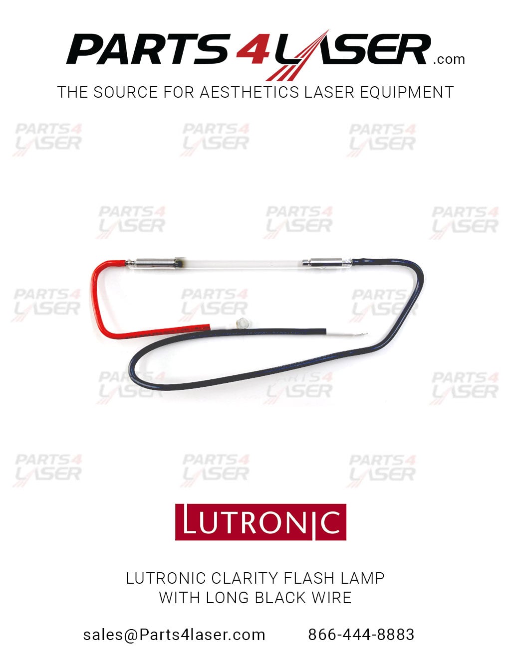 LUTRONIC CLARITY FLASH LAMP WITH LONG BLACK WIRE LUFL2007