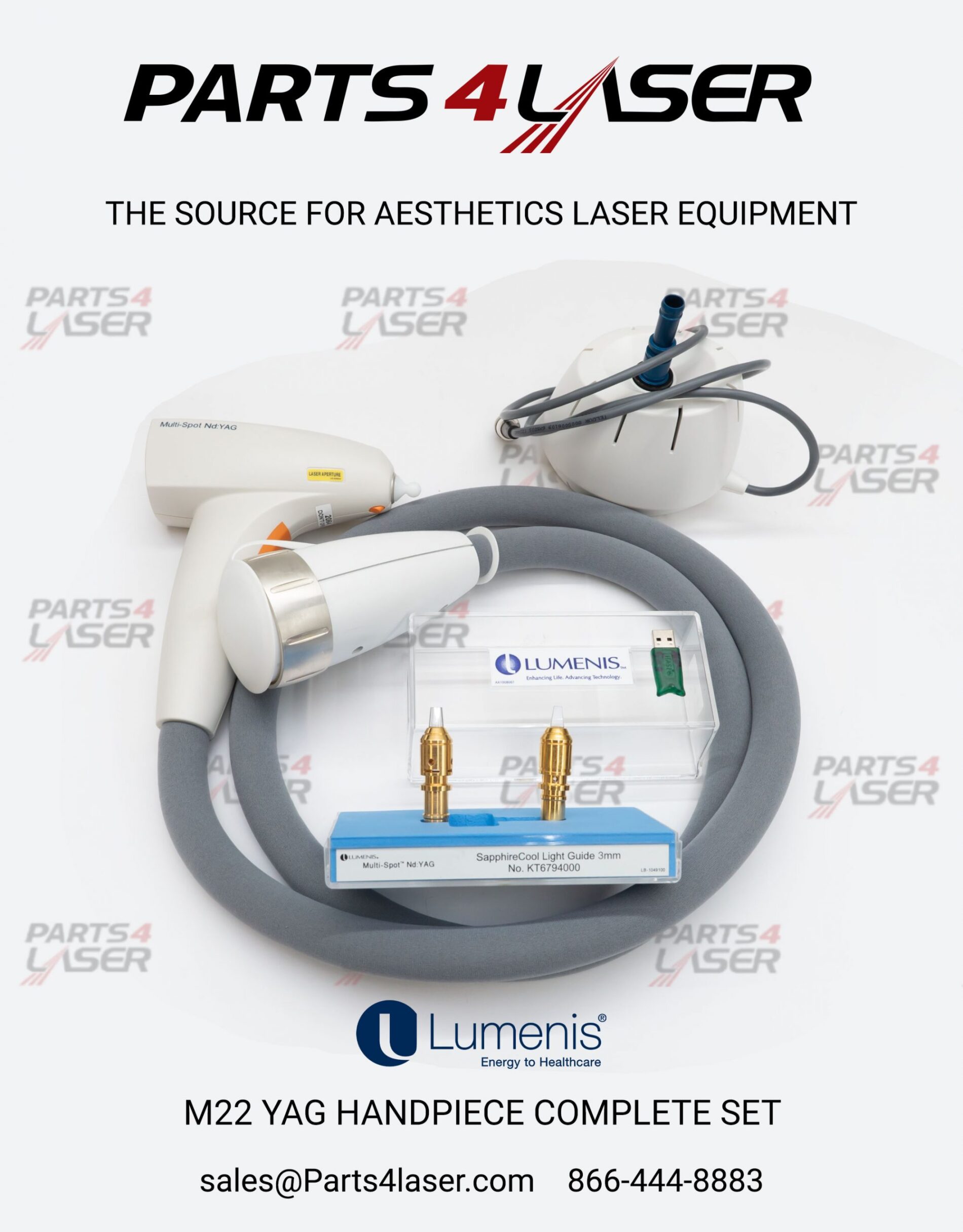 LUMENIS M22 YAG HANDPIECE COMPLETE SET