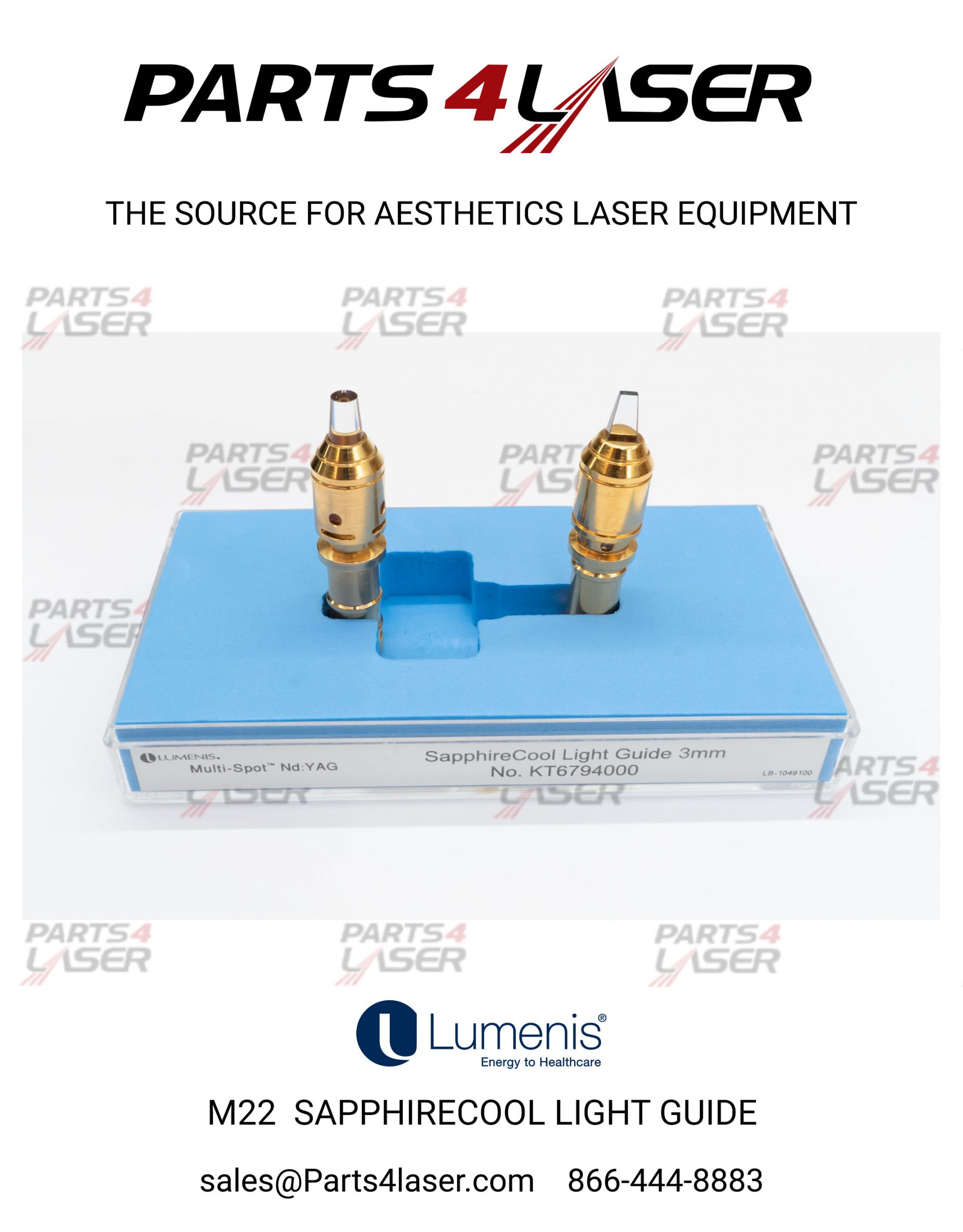 LUMENIS M22 YAG HANDPIECE COMPLETE SET LUHP1967 - Image 2
