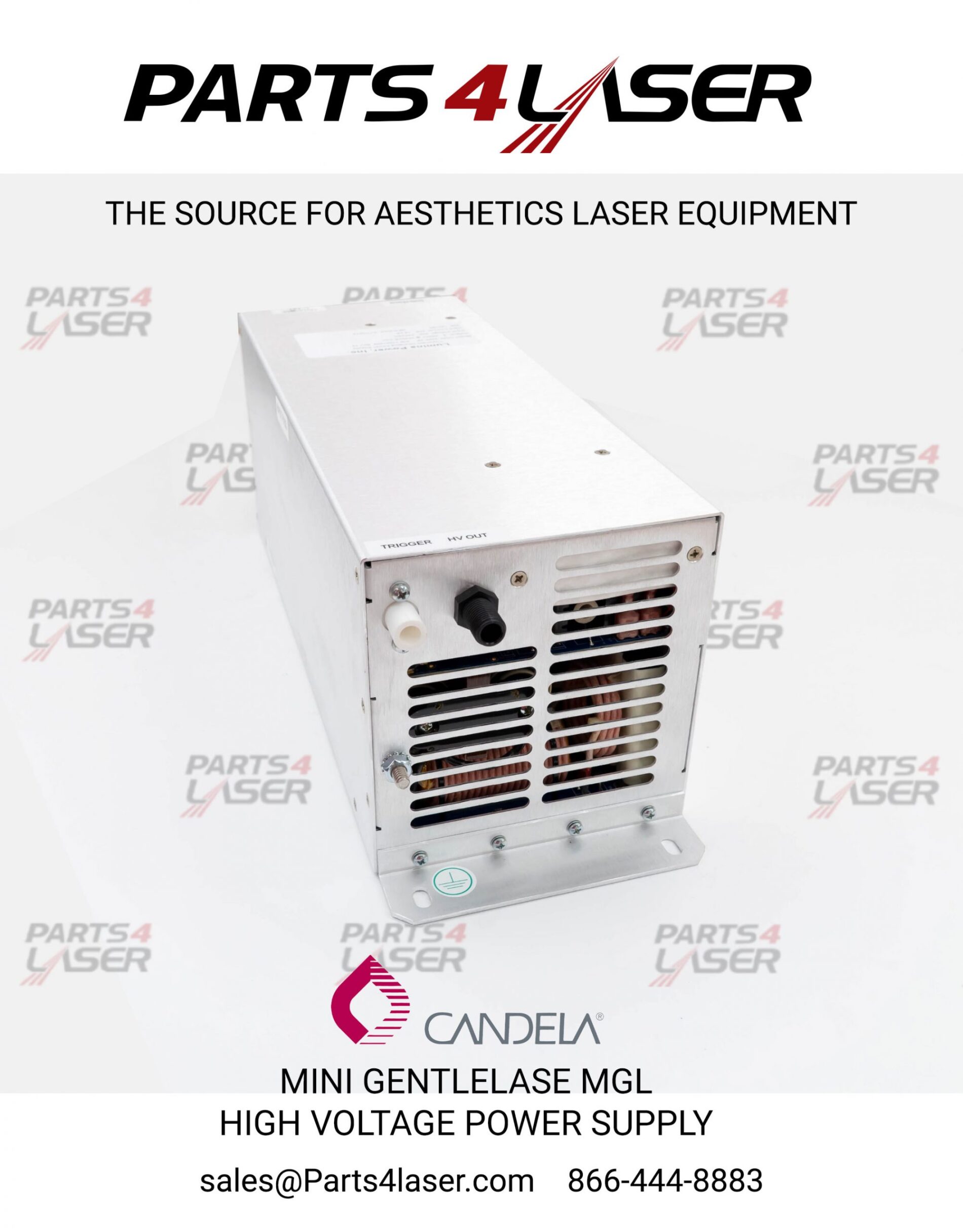 CANDELA MINI GENTLELASE MGL HIGH VOLTAGE POWER SUPPLY HVPS 4001-01-0076, 4001-01-0084 , CAPS1212 - Image 2