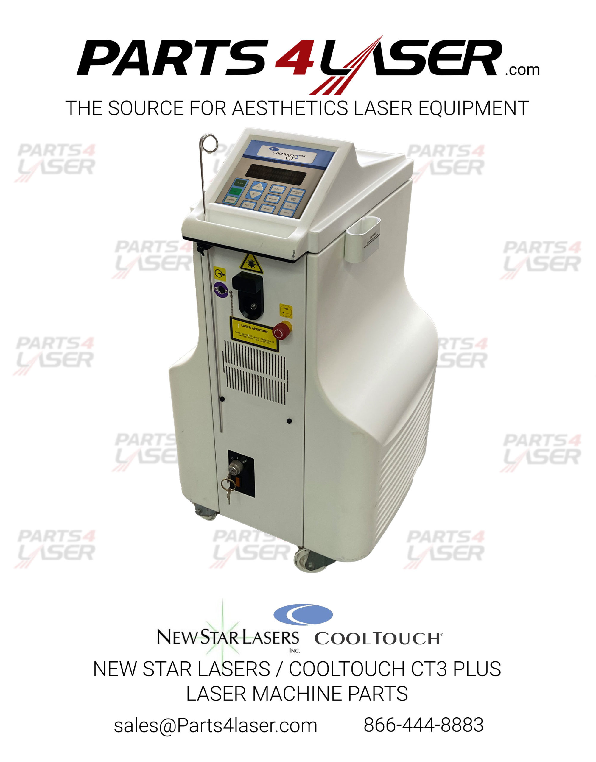 NEW STAR LASERS / COOLTOUCH CT3 LASER MACHINE PARTS