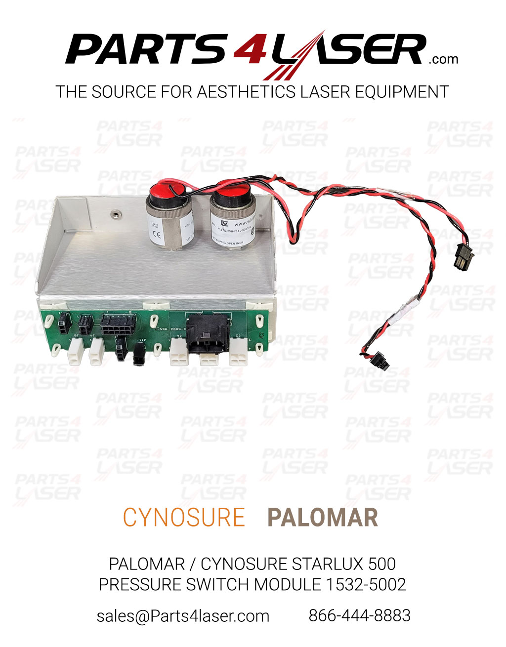 PALOMAR / CYNOSURE STARLUX 500 PRESSURE SWITCH MODULE 1532-5002 PACN3716 - Image 2