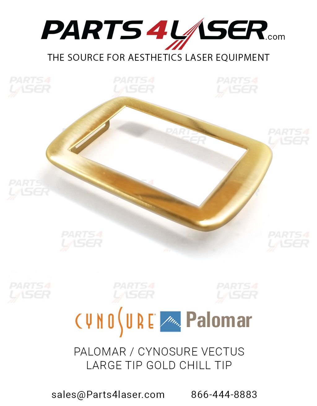 PALOMAR / CYNOSURE VECTUS LARGE TIP GOLD CHILL TIP ,PACN2963, G26 - Image 2