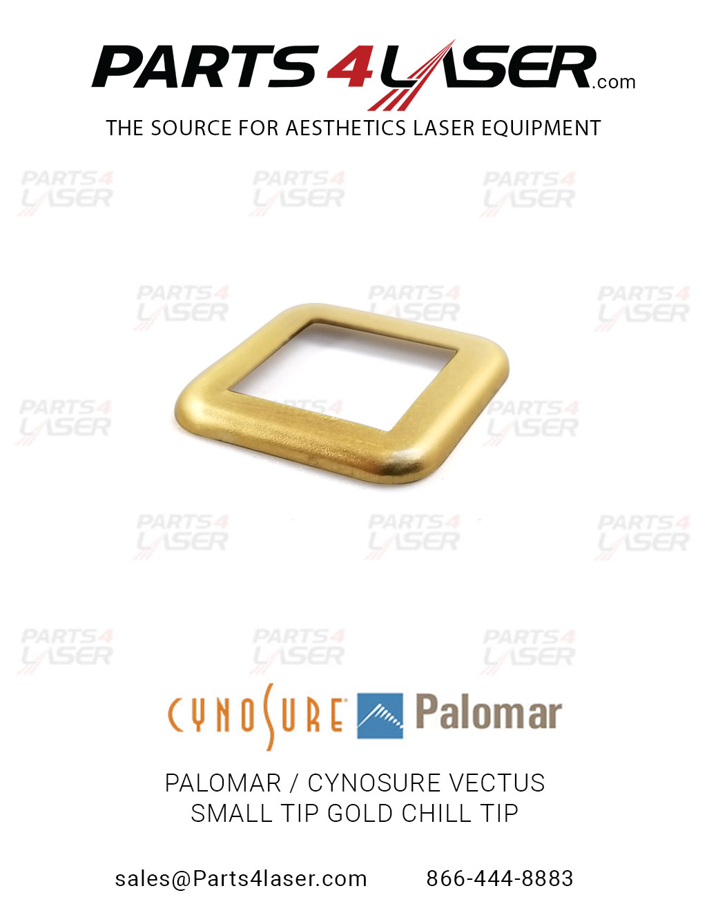 PALOMAR / CYNOSURE VECTUS SMALL TIP GOLD CHILL TIP , PACN2964 G26 - Image 2