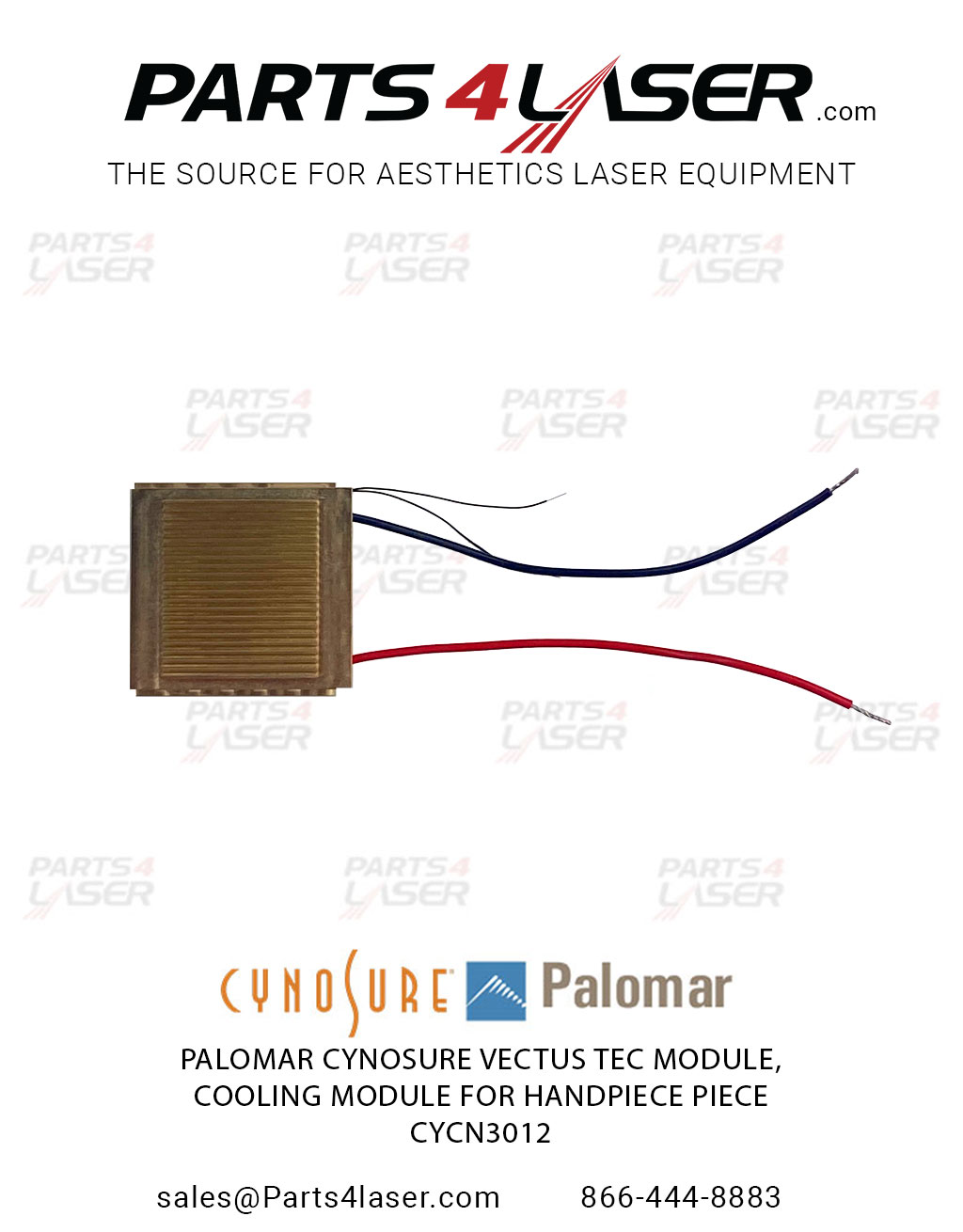 PALOMAR CYNOSURE VECTUS TEC MODULE , COOLING MODULE FOR HANDPIECE PIECE CYCN3012 D81