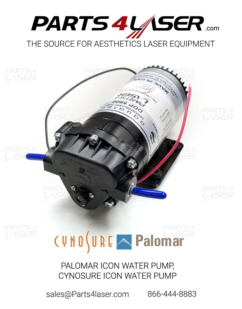PALOMAR ICON WATER PUMP, CYNOSURE ICON WATER PUMP PAPU2029