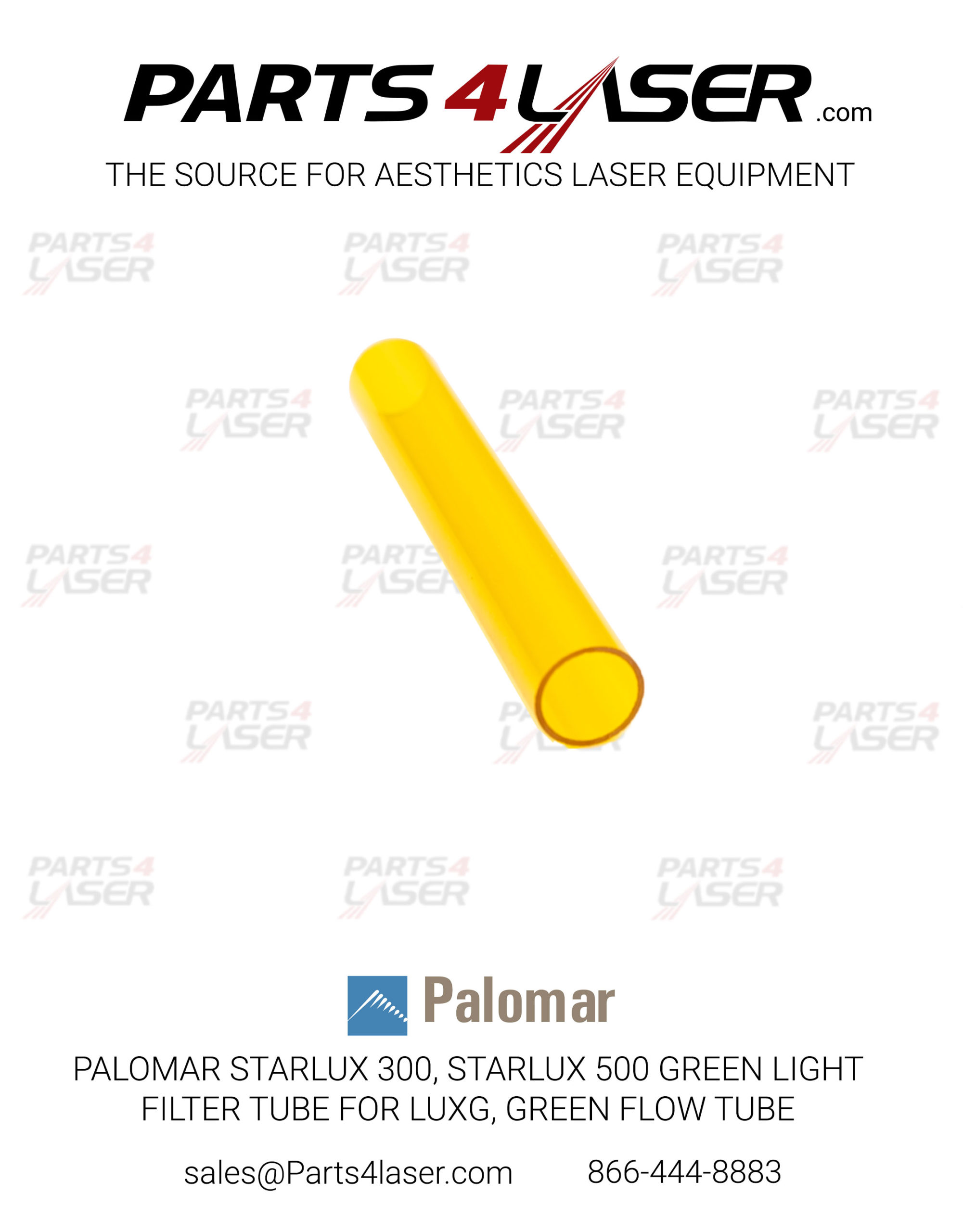 PALOMAR STARLUX 300, STARLUX 500 GREEN LIGHT FILTER TUBE FOR LUXG, GREEN FLOW TUBE PAOP2578