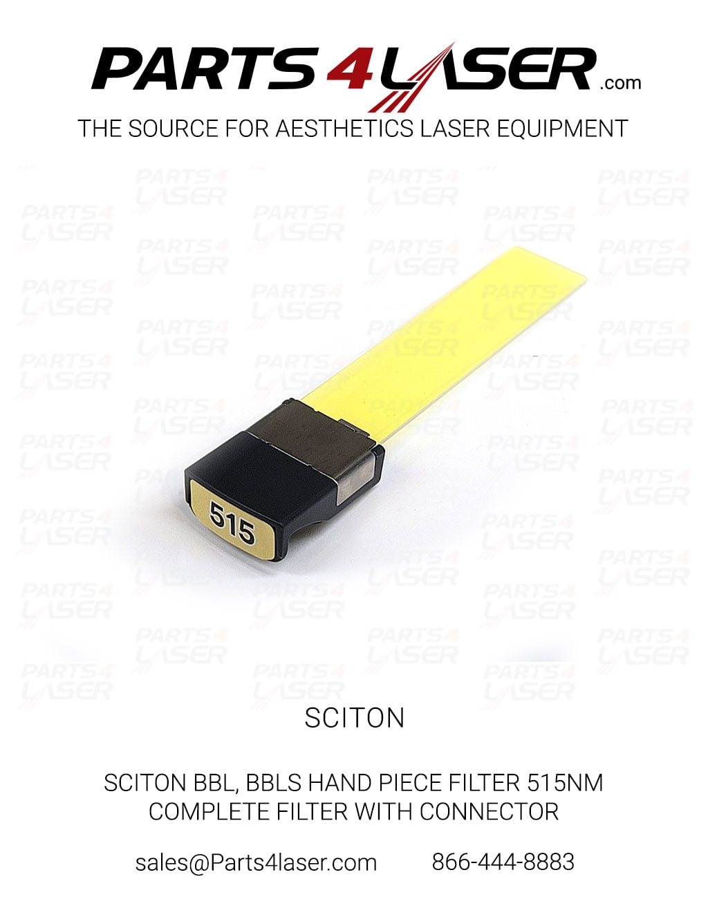 SCITON BBL, BBLs HAND PIECE FILTER 515NM, COMPLETE FILTER WITH GREY CONNECTOR SCOP3580