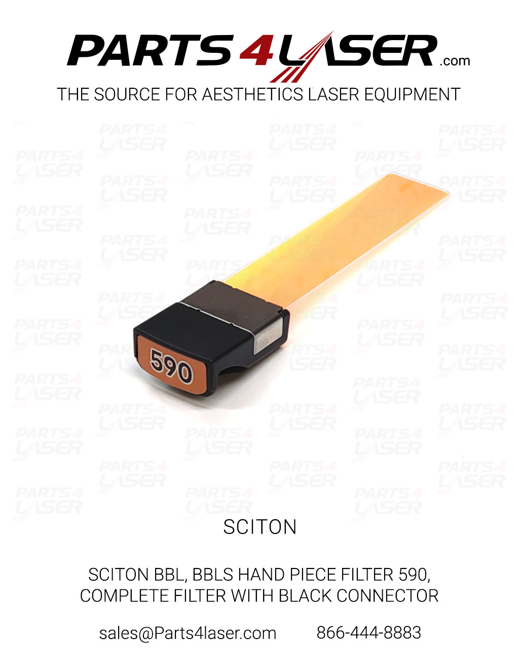 SCITON BBL, BBLs HAND PIECE FILTER 590, COMPLETE FILTER WITH BLACK CONNECTOR SCOP3581-BLACK