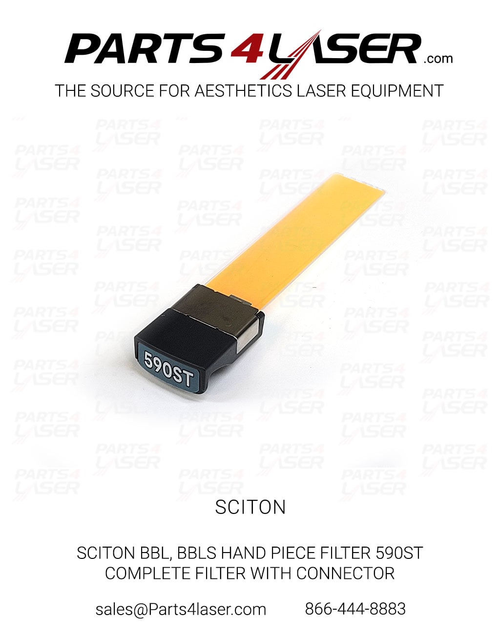 SCITON BBL, BBLs HAND PIECE FILTER 590ST, COMPLETE FILTER WITH GREY CONNECTOR SCOP3581