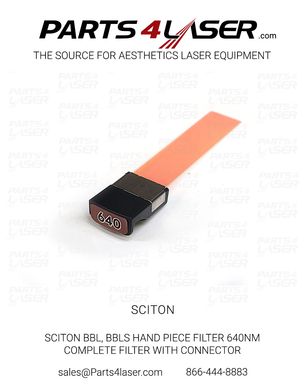 SCITON BBL, BBLs HAND PIECE FILTER 640NM, COMPLETE FILTER WITH GREY CONNECTOR SCOP3582