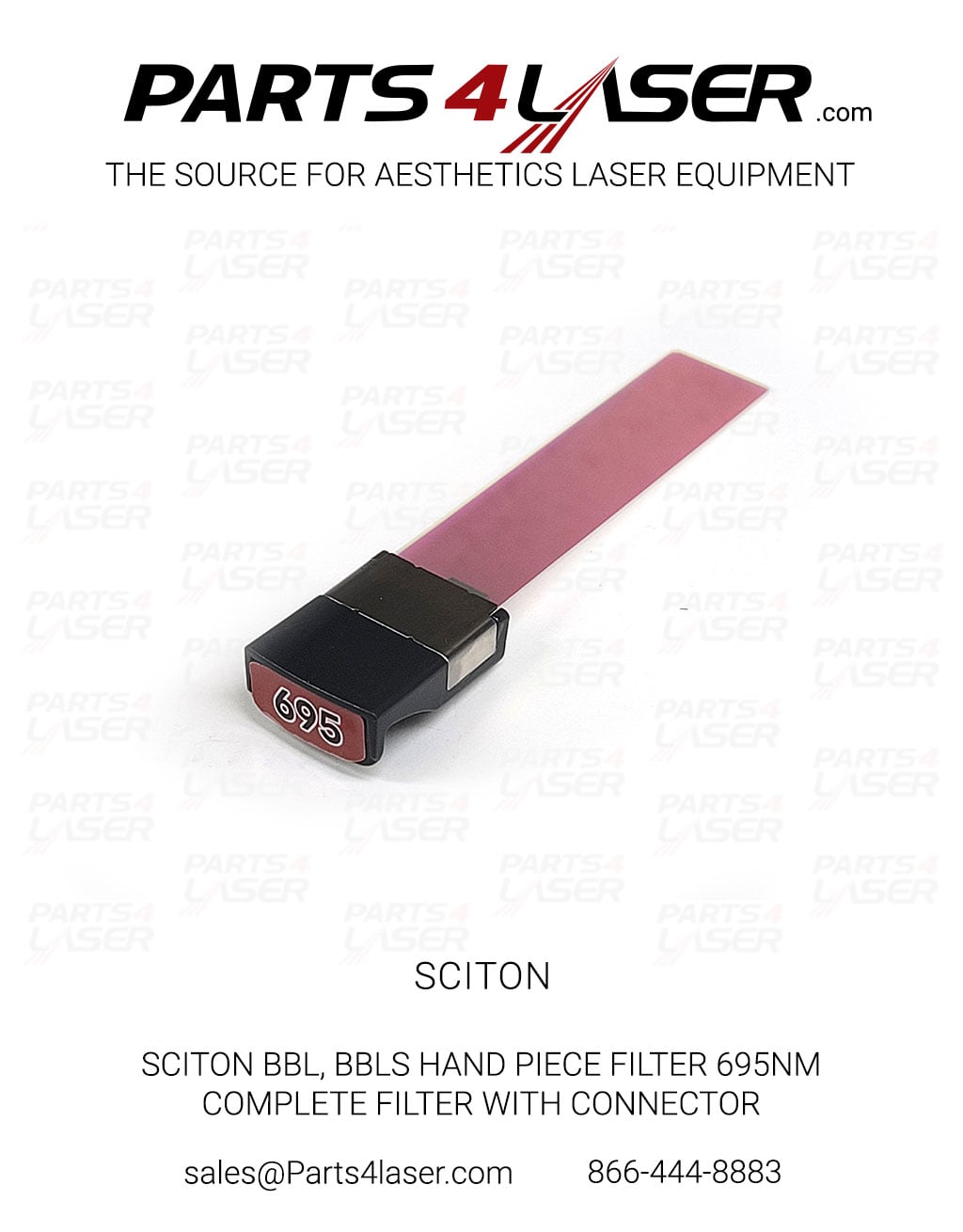 SCITON BBL, BBLs HAND PIECE FILTER 695NM, COMPLETE FILTER WITH GREY CONNECTOR SCOP3583