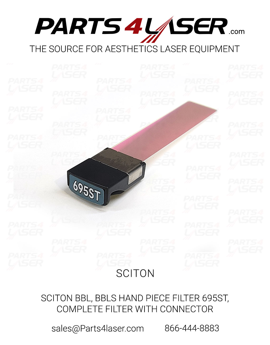 SCITON BBL, BBLs HAND PIECE FILTER 695ST, COMPLETE FILTER WITH GREY CONNECTOR SCOP3584