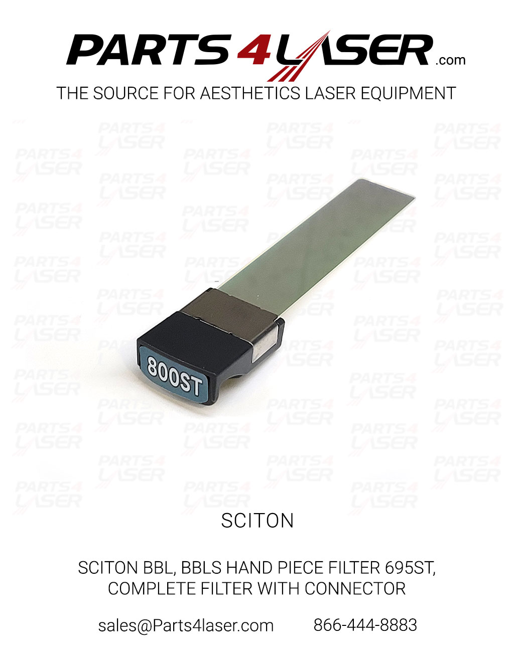 SCITON BBL, BBLs HAND PIECE FILTER 800ST, COMPLETE FILTER WITH GGREY CONNECTOR SCOP3585