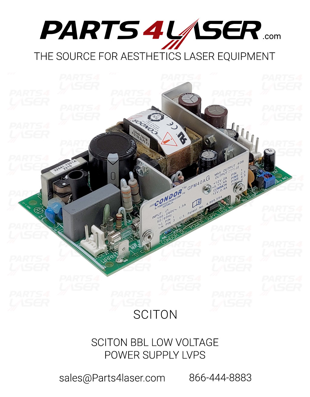 SCITON BBL LOW VOLTAGE POWER SUPPLY LVPS SCPS3590