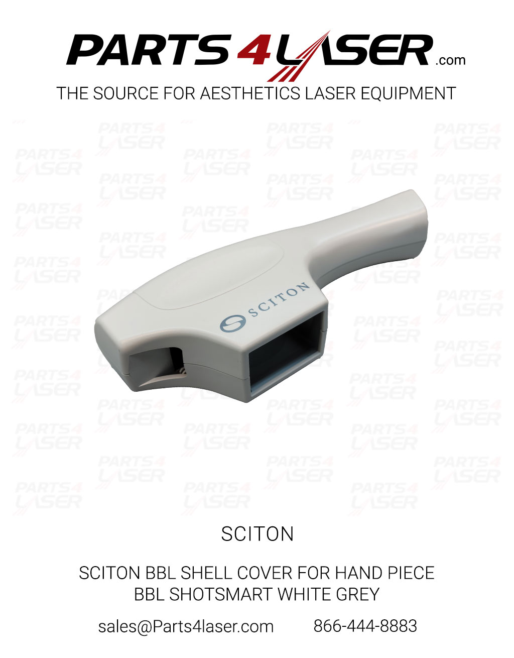 SCITON BBL SHELL COVER FOR HAND PIECE - BBL SHOTSMART GREY WITH GREY LOGO SCSC3227-B, B77