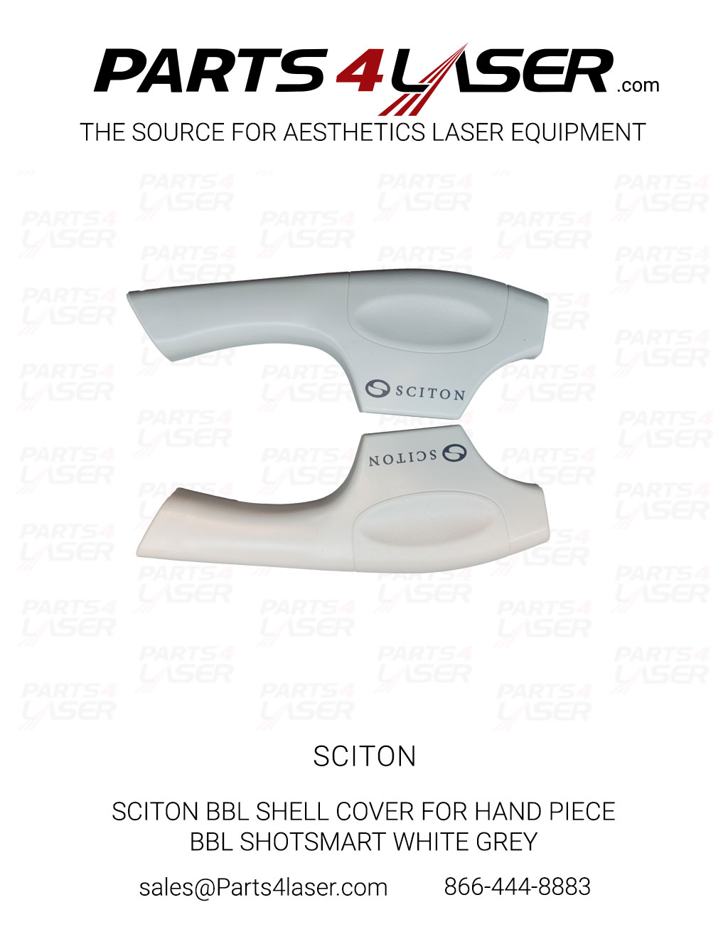 SCITON BBL SHELL COVER FOR HAND PIECE - BBL SHOTSMART GREY WITH GREY LOGO SCSC3227-B, B77 - Image 3