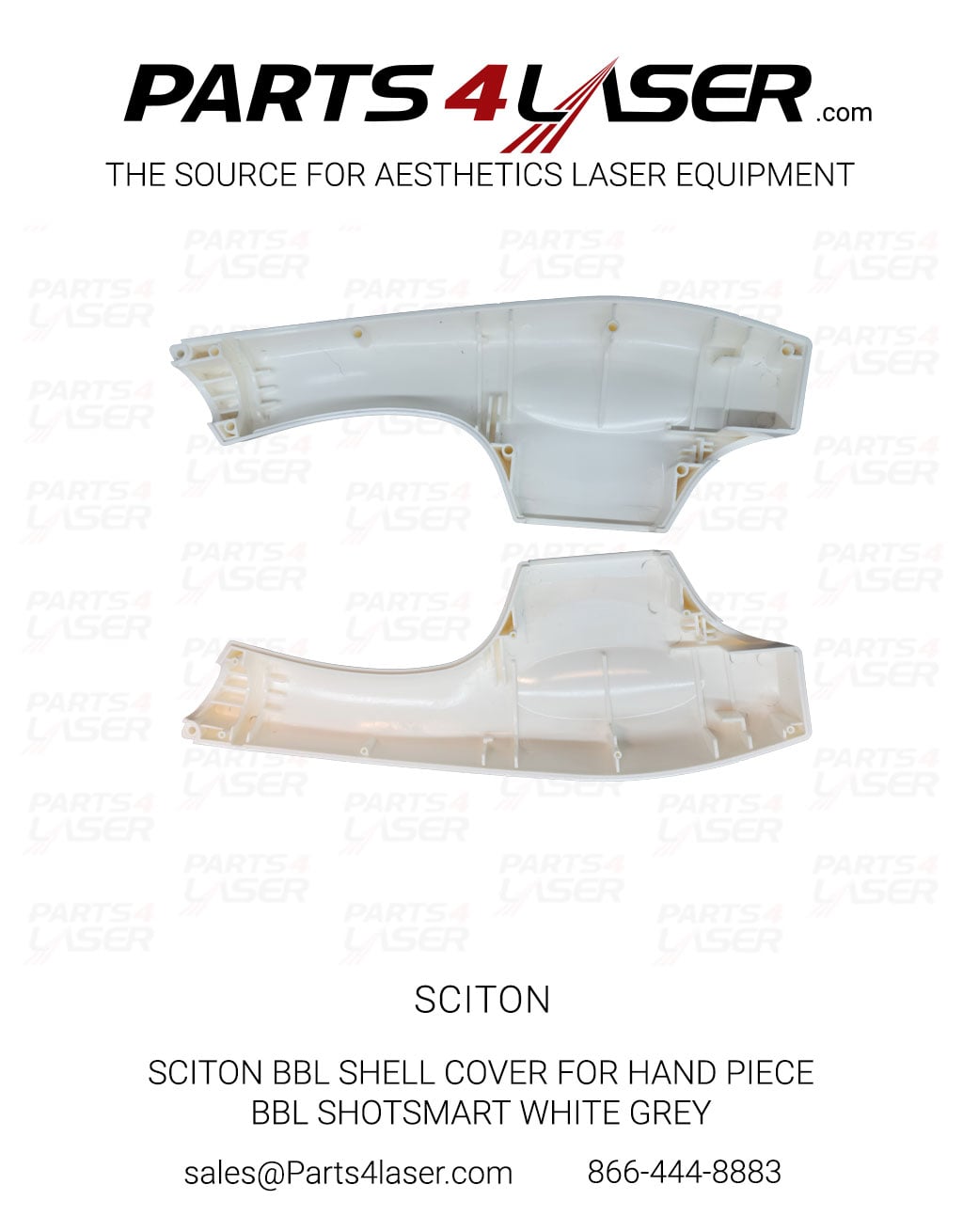 SCITON BBL SHELL COVER FOR HAND PIECE - BBL SHOTSMART GREY WITH GREY LOGO SCSC3227-B, B77 - Image 2