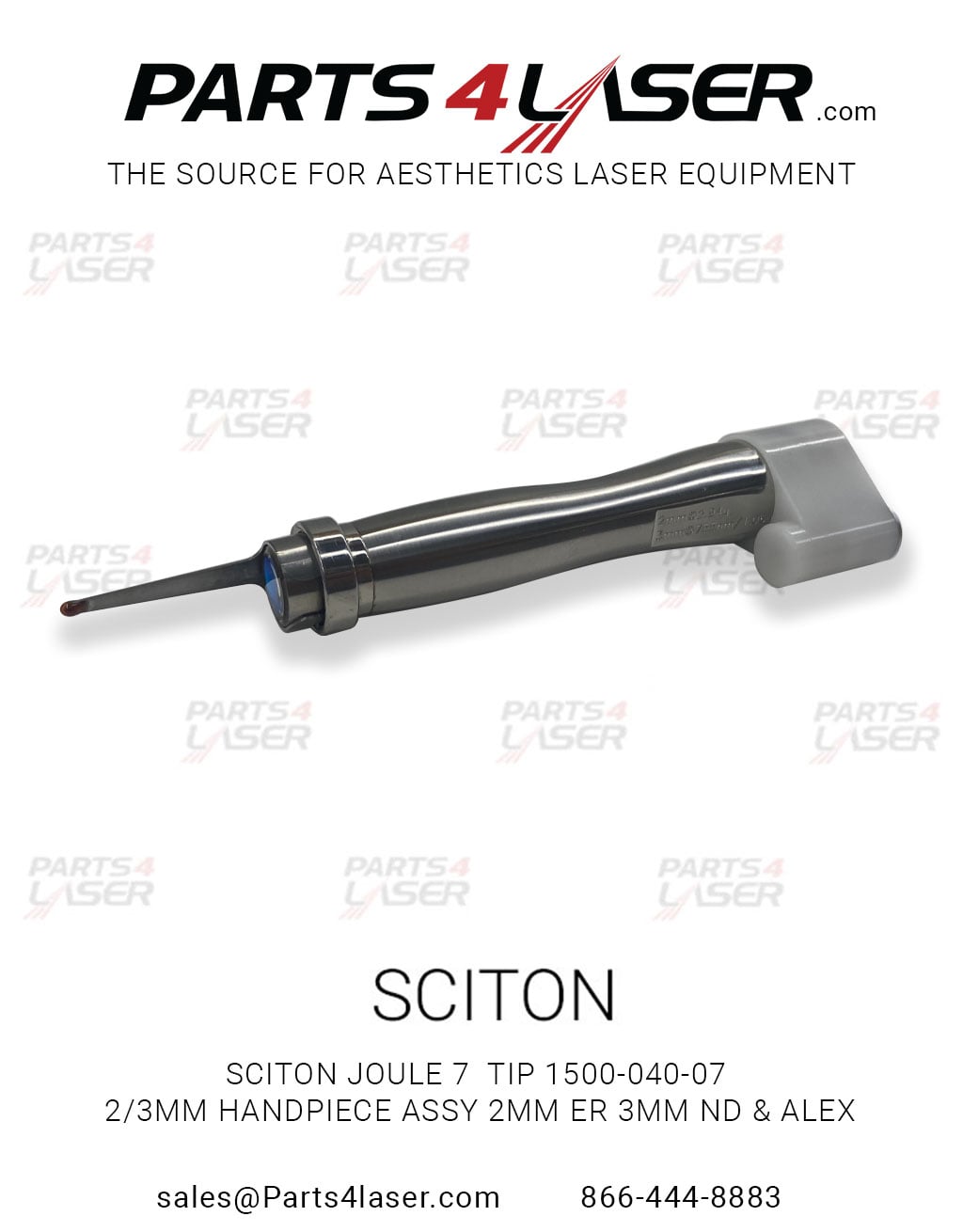 SCITON JOULE 7 TIP 1500 040 07 2-3MM HANDPIECE ASSY 2MM ER 3MM SCHP3374 - Image 2