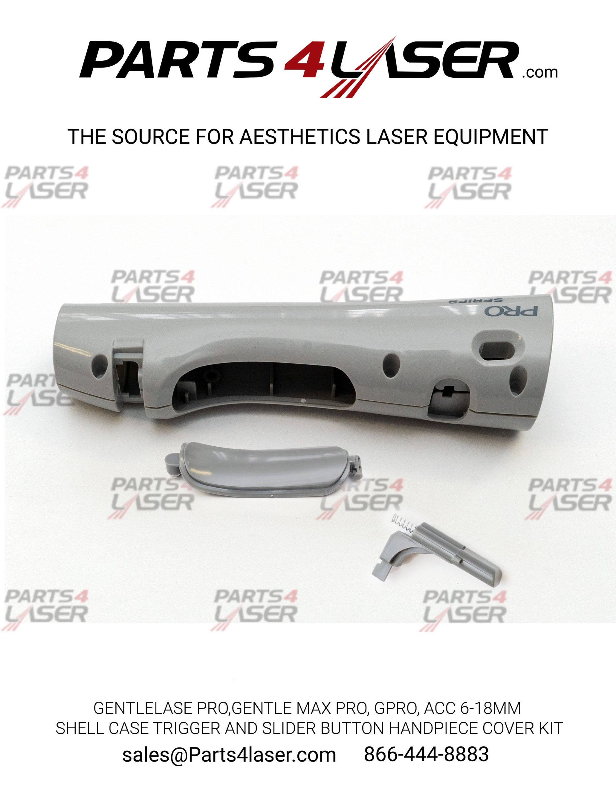 ACC 6-18MM HANDPIECE SHELL CASE, TRIGGER AND SLIDER BUTTONS KIT FOR CANDELA® GENTLELASE PRO,GENTLE MAX PRO, GPRO, CACN1387, B107