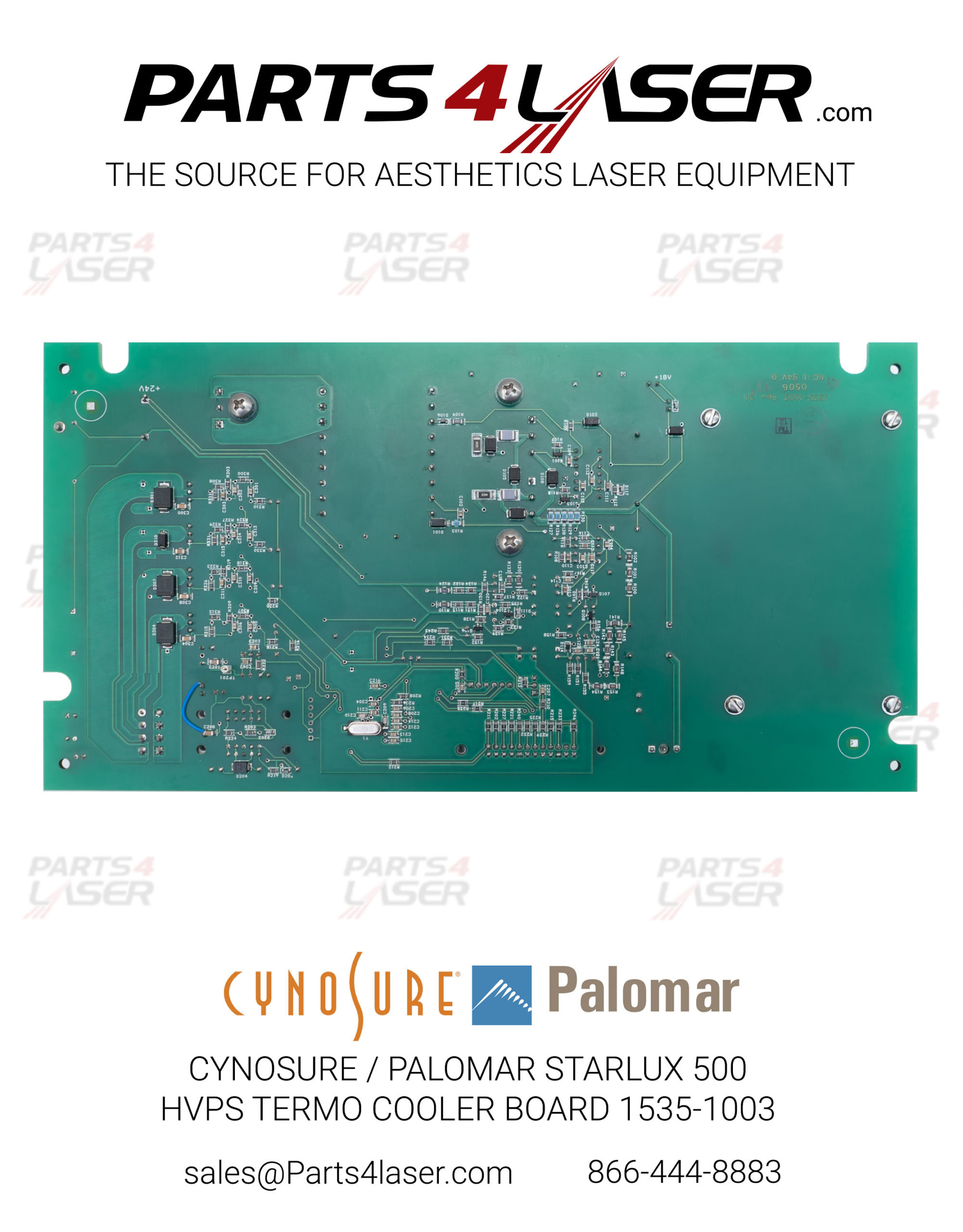 PALOMAR / CYNOSURE STARLUX 500 HVPS TERMO COOLER BOARD 1535-1003 - Image 2