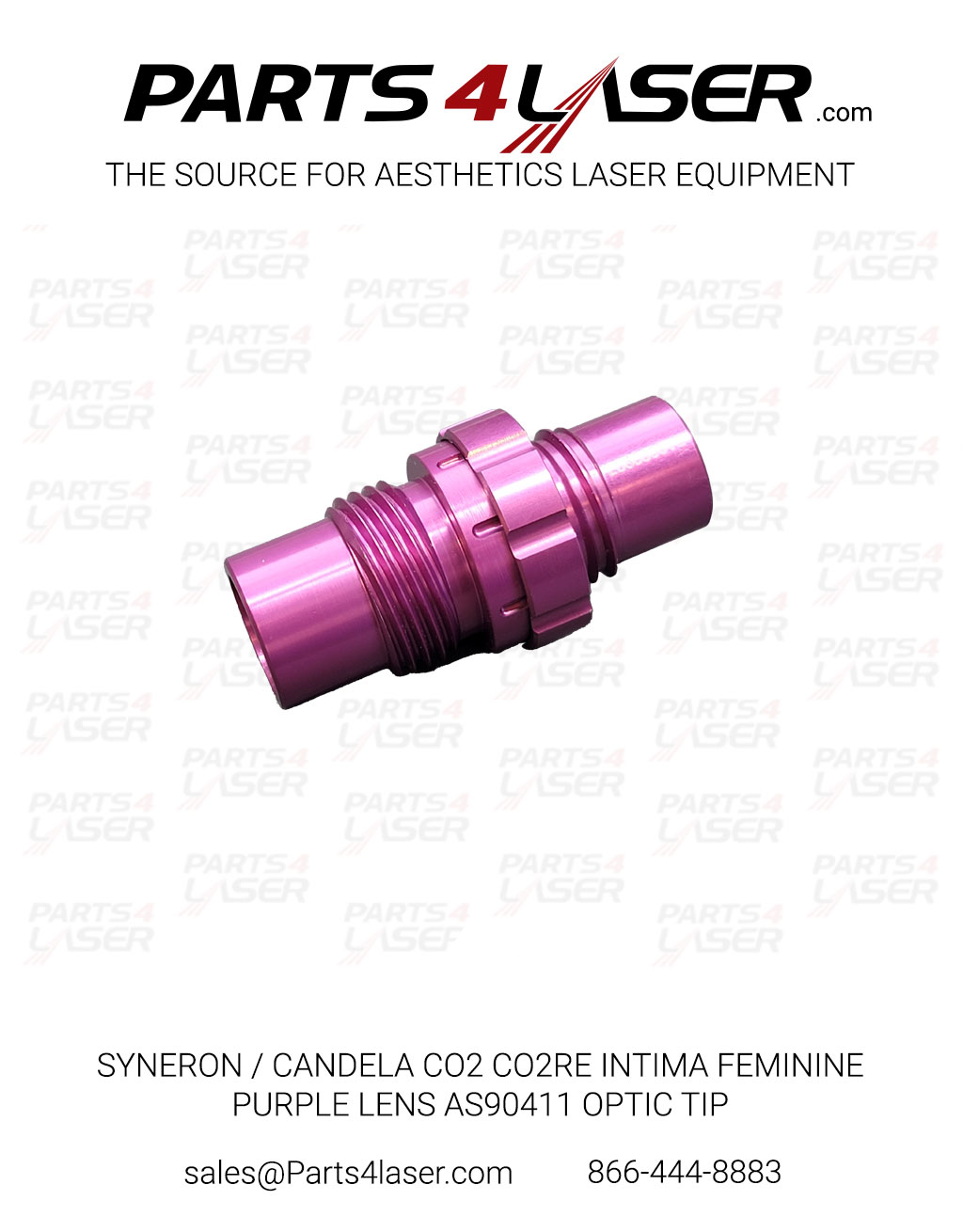 SYNERON CANDELA CO2 CO2RE INTIMA FEMININE PURPLE LENS AS90411 OPTIC TIP CAOP3619