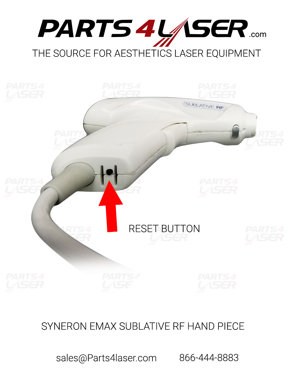 SYNERON EMAX SUBLATIVE RF HAND PIECE SYHP3223 - Image 2