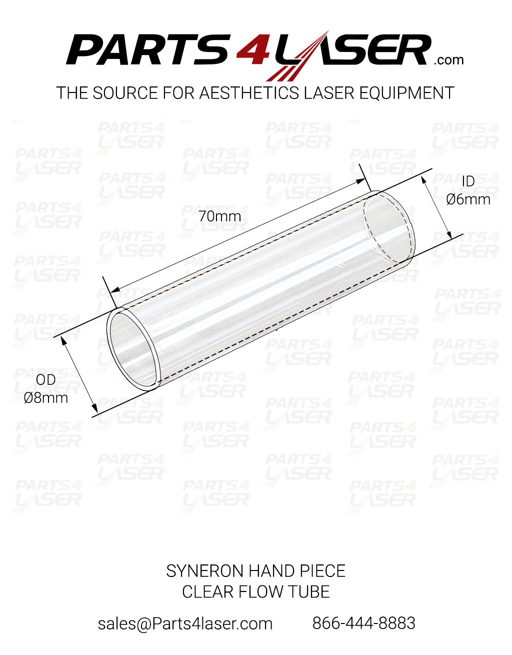 SYNERON HAND PIECE CLEAR FLOW TUBE SYFT2863