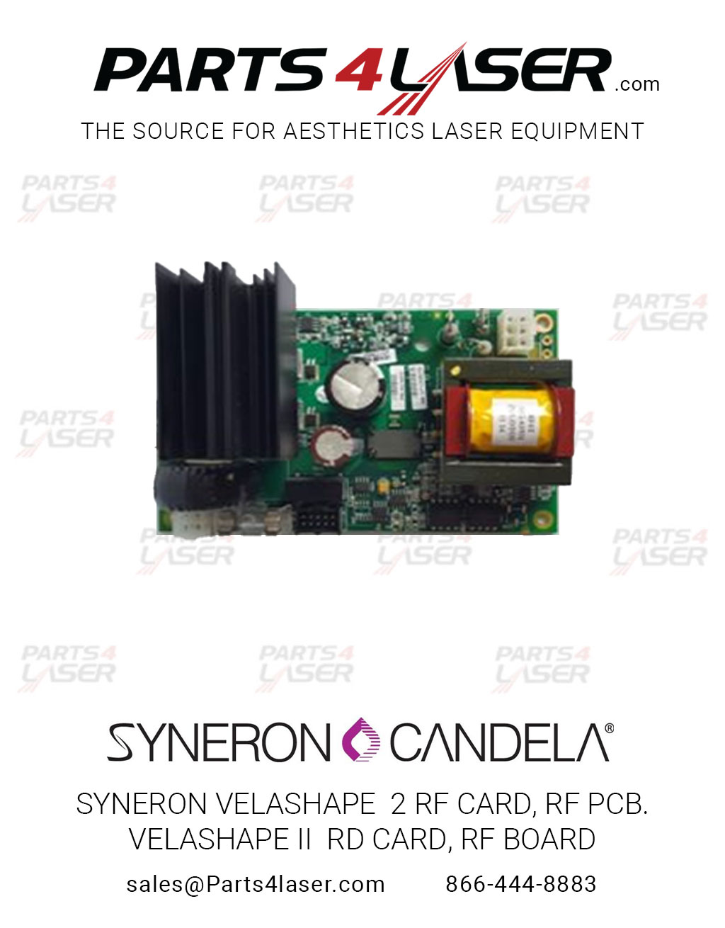 SYNERON VELASHAPE 2 RF CARD, RF PCB. VELASHAPE II RD CARD, RF BOARD SYPC2341