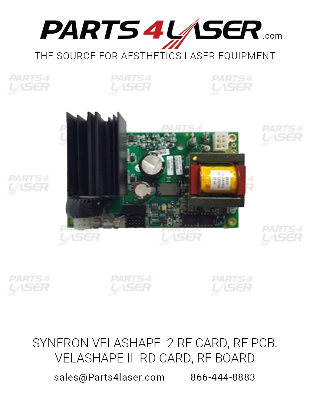 SYNERON VELASHAPE 2 RF CARD, RF PCB. VELASHAPE II RD CARD, RF BOARD SYPC2341