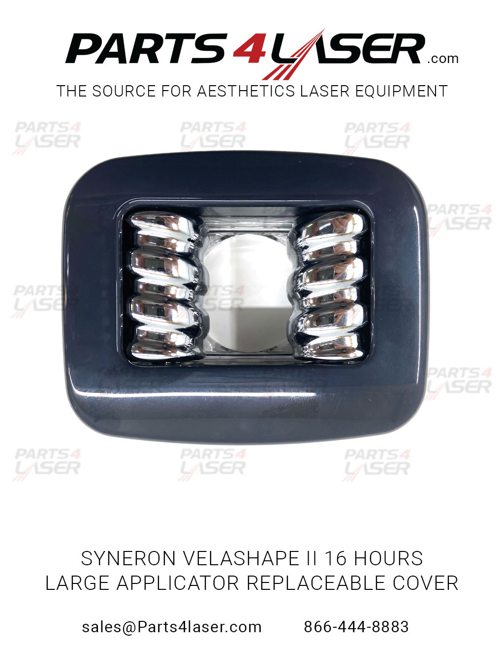 SYNERON VELASHAPE II 16 HOURS LARGE APPLICATOR REPLACEABLE COVER. VELASHAPE II VELASMOOTH PRO KT73482 ,SYCN2278