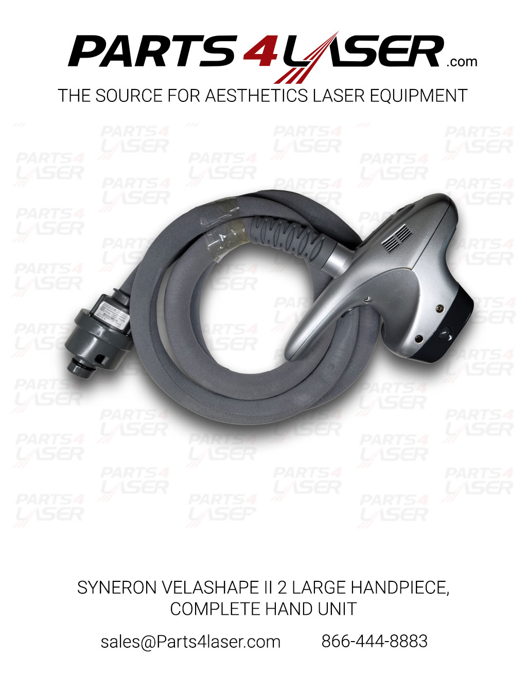 SYNERON VELASHAPE II 2 LARGE HANDPIECE, COMPLETE HAND UNIT SYHP2500