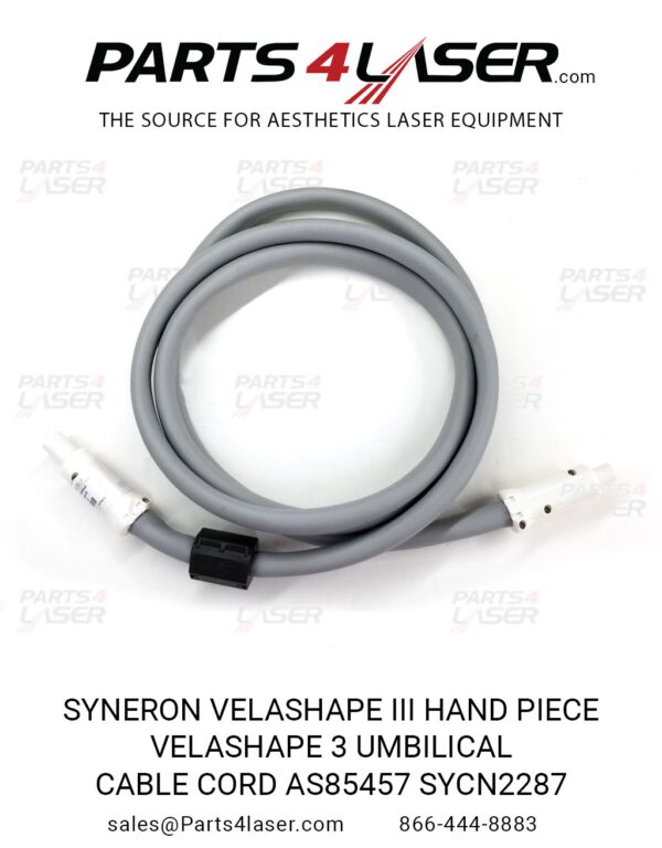SYNERON VELASHAPE III HAND PIECE VELASHAPE 3 UMBILICAL CABLE CORD AS85457 SYCN2287
