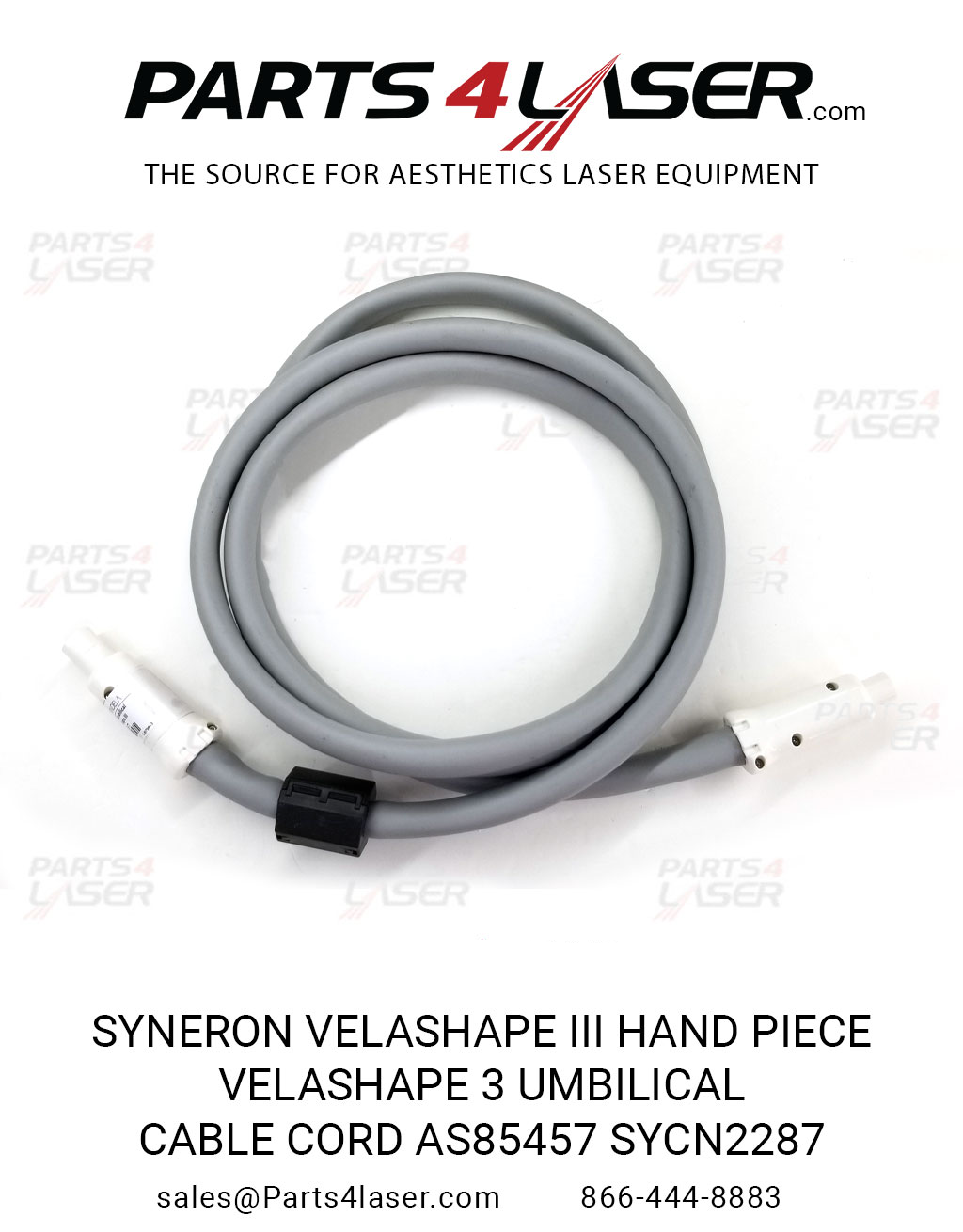 SYNERON/CANDELA VELASHAPE III HAND PIECE VELASHAPE 3 UMBILICAL CABLE CORD SHELL COVER SYSC3130, B4 - Image 3