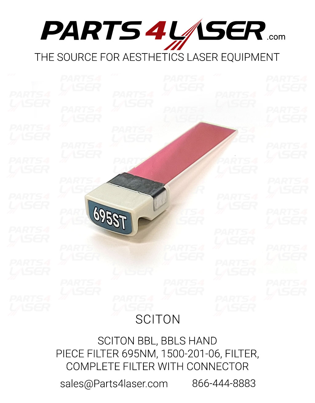 SCITON BBL, BBLs HAND PIECE FILTER 695ST, COMPLETE FILTER WITH CONNECTOR 1500-201-16 SCOP3577