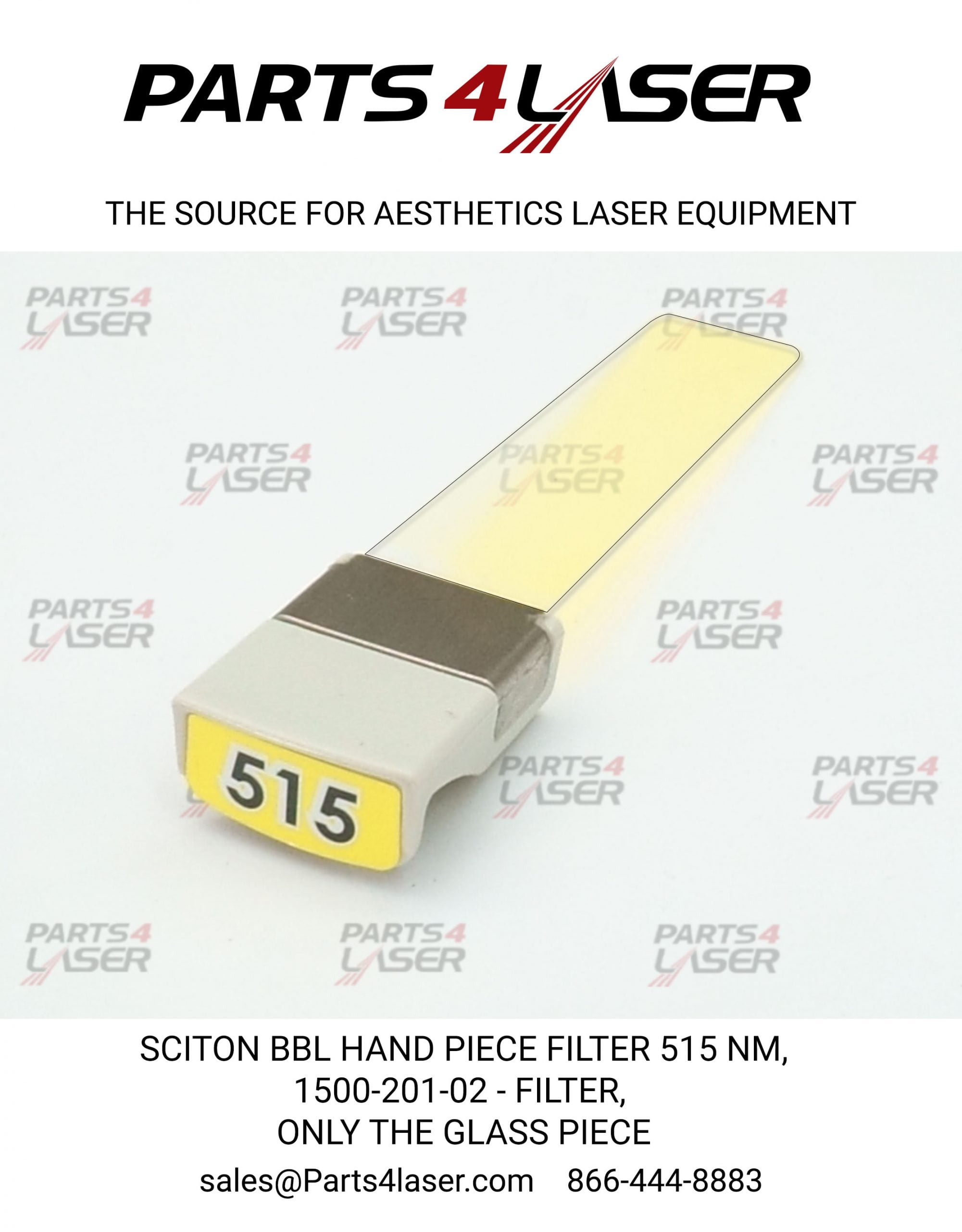 SCITON BBL HAND PIECE FILTER 515nm, 1500-201-02-Filter, GLASS FILTER COMPLETE FILTER WITH CONNECTOR SCOP3393 -B90