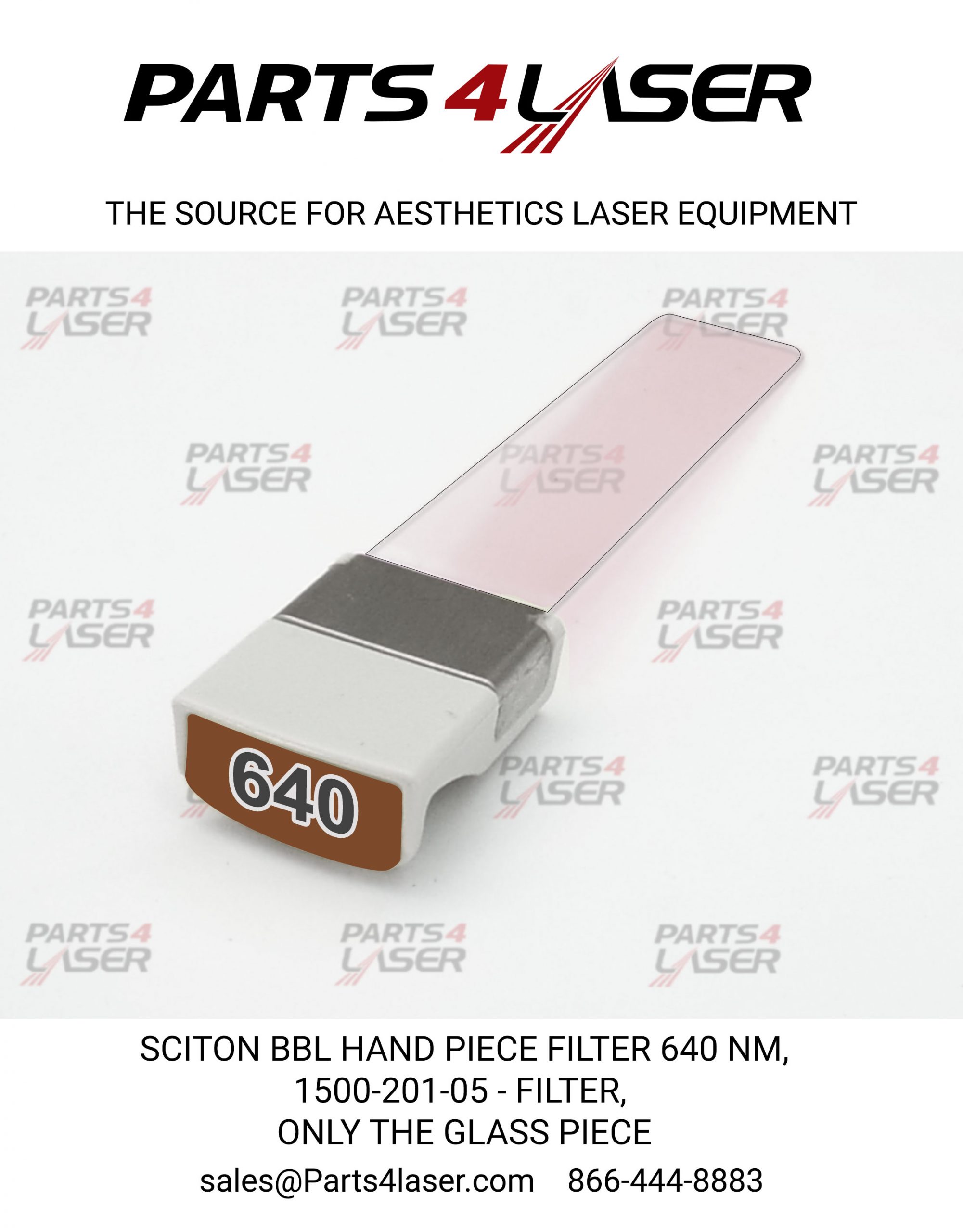 SCITON BBL , BBLs HAND PIECE FILTER 640 nm, 1500-201-05 - GLASS FILTER 640nm COMPLETE FILTER WITH CONNECTOR SCOP3395 B90