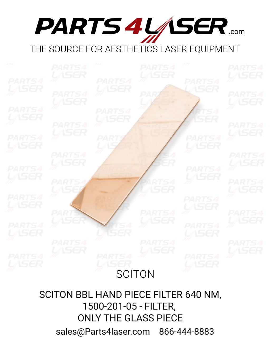 Sciton BBL HAND PIECE FILTER 640 nm, 1500-201-05 - Filter, SCITON GLASS FILTER 640nm SCCN2158