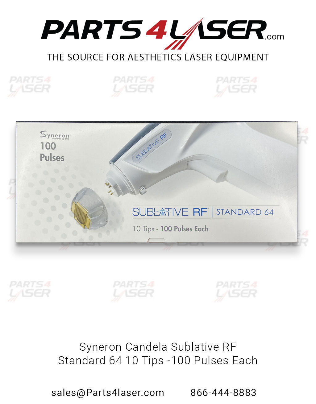 Syneron Candela Sublative RF Standard 64 10 Tips -100 Pulses Each KT 71803 - Image 3