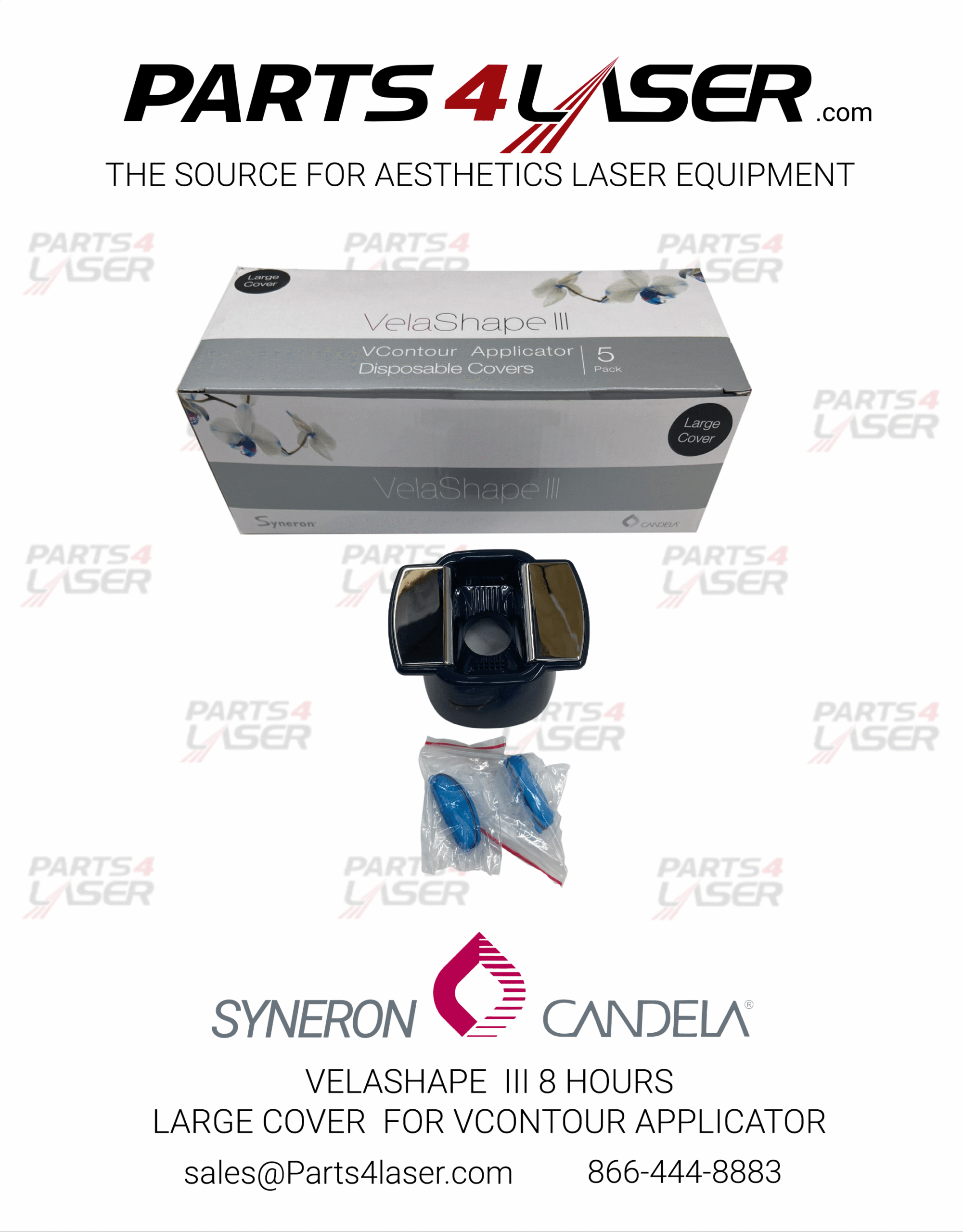 SYNERON VELASHAPE III 8 HOURS LARGE COVER, VCONTOUR (SMALL) APPLICATOR 75672 , VELASHAPE 3 SYCN2282