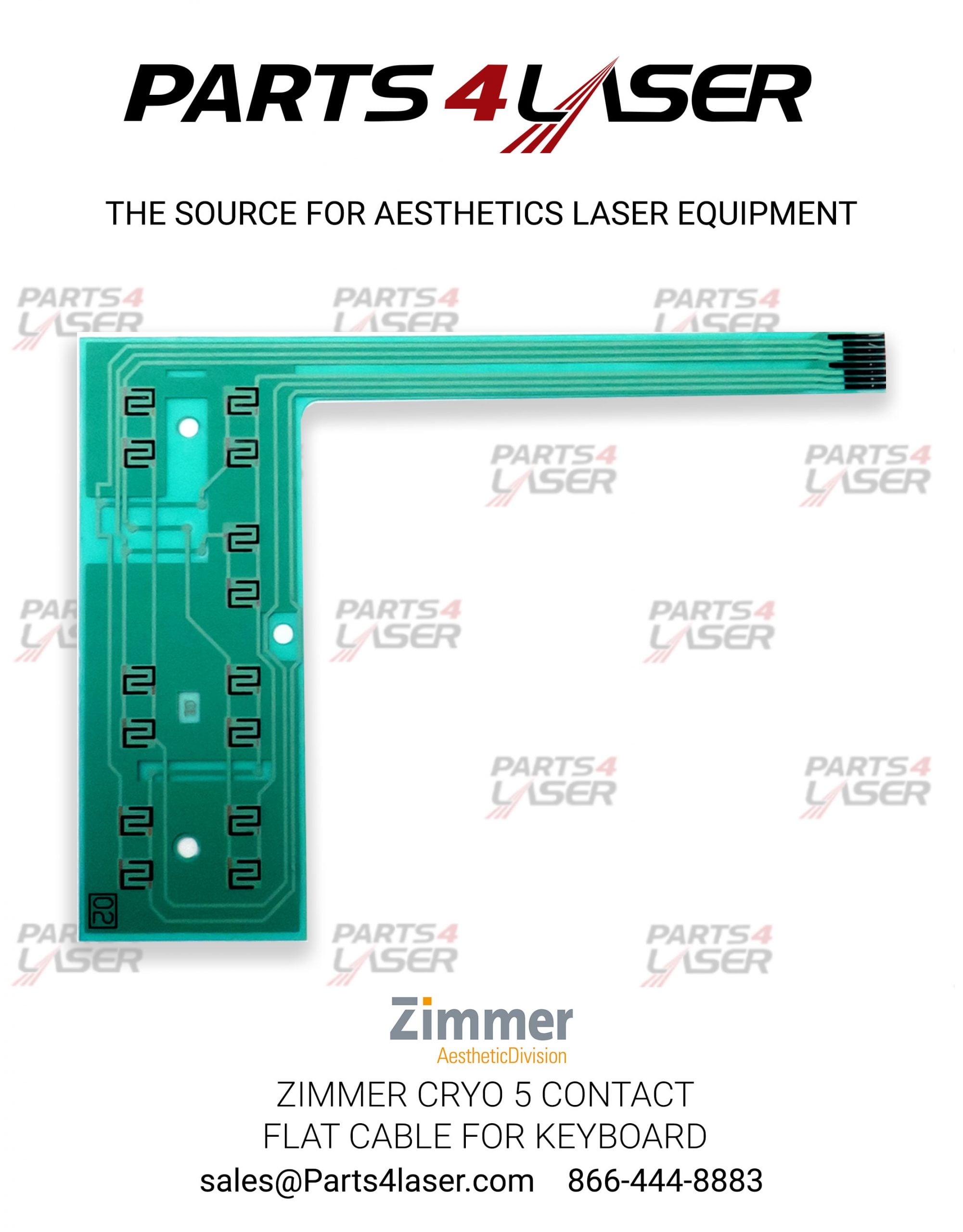 ZIMMER CRYO 5 CONTACT FLAT CABLE FOR KEYBOARD ZiPC2296, F43