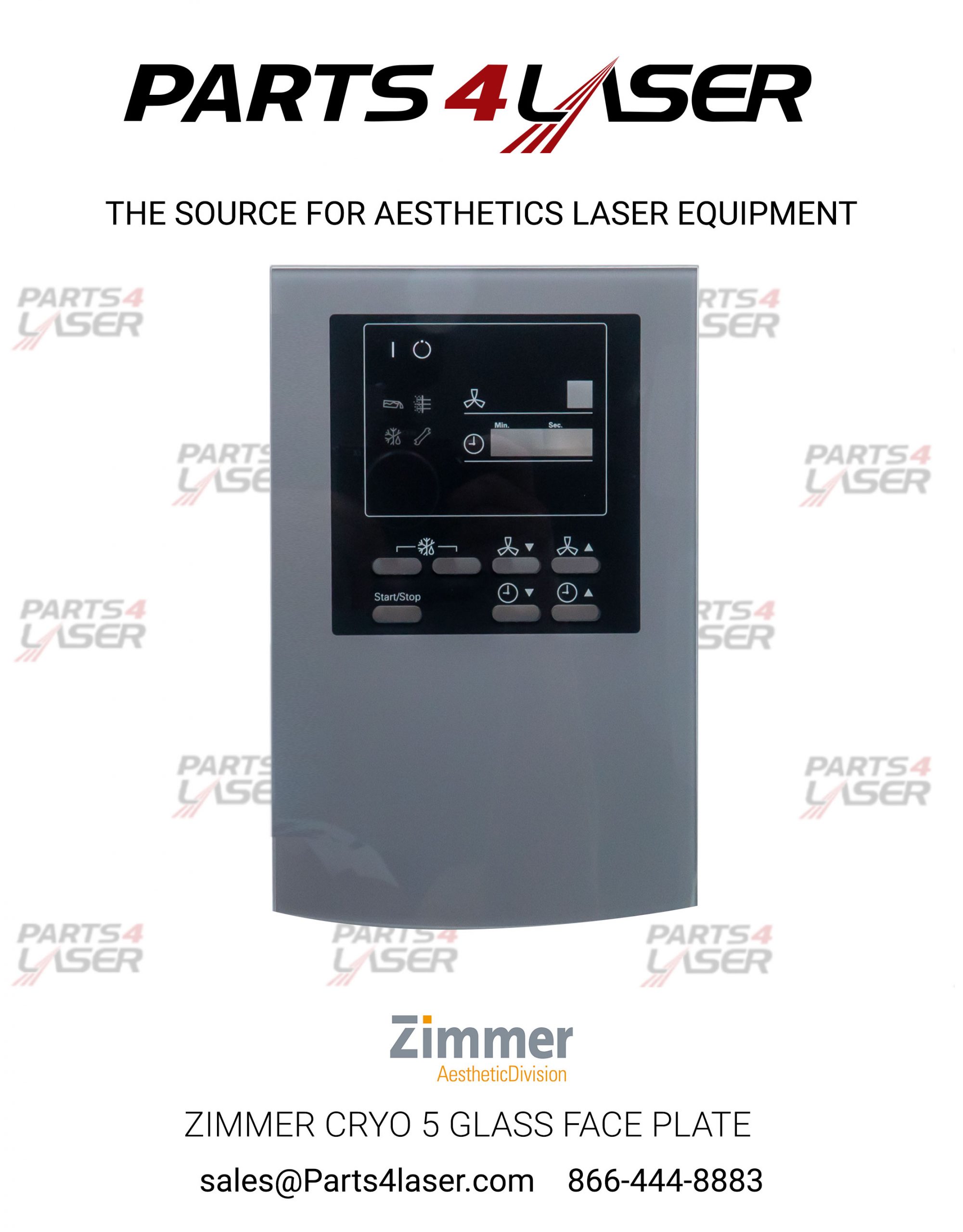 ZIMMER CRYO 5 GLASS FACE PLATE