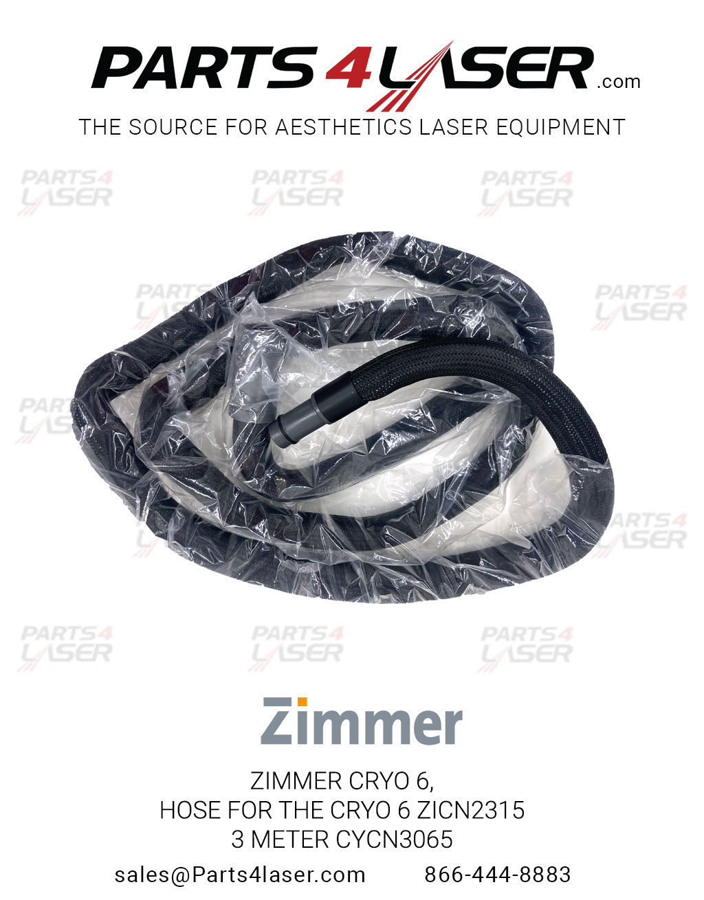 ZIMMER CRYO 6, HOSE FOR THE CRYO 6 THIS 3 METER CYCN1901