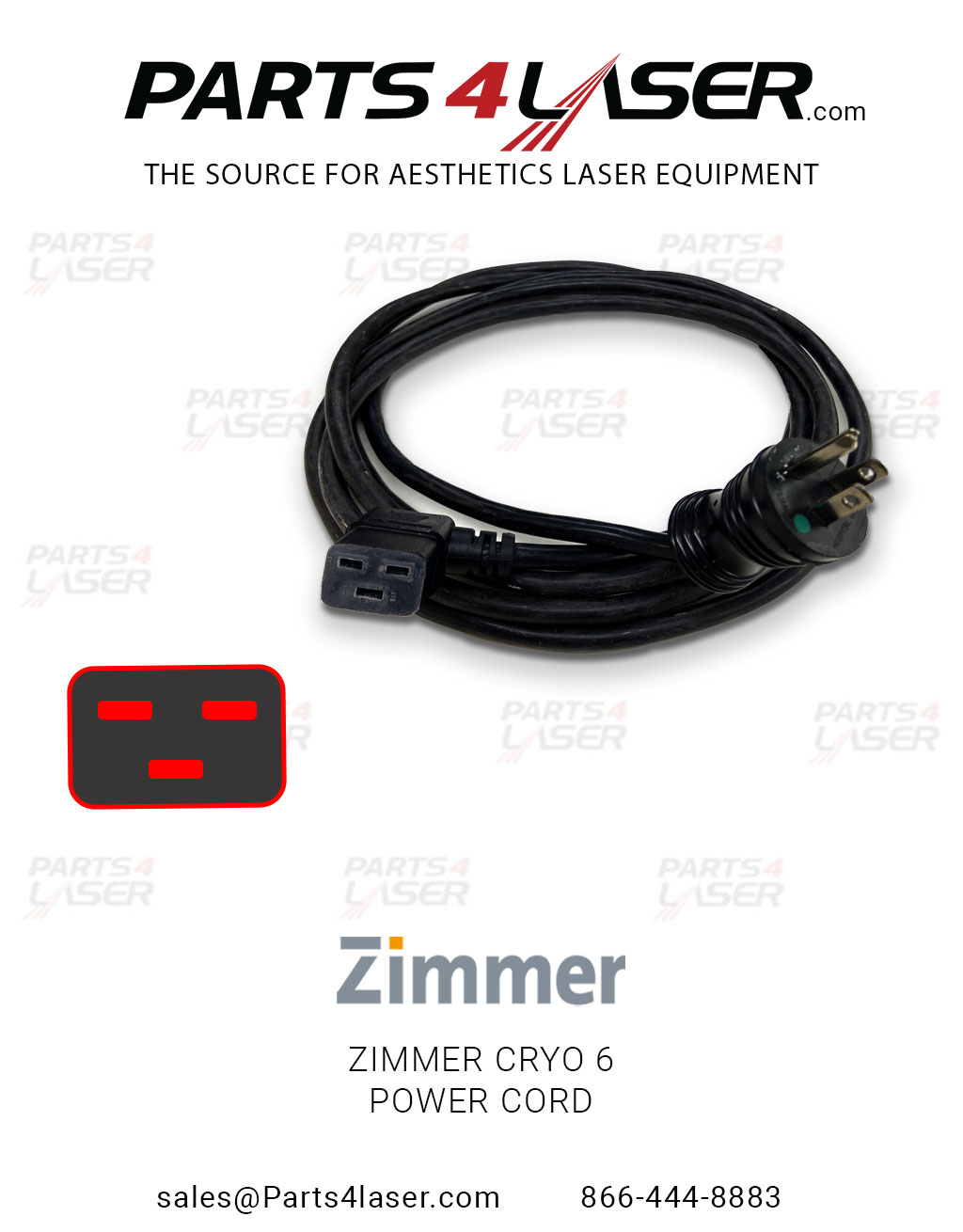 ZIMMER CRYO 6 POWER CORD