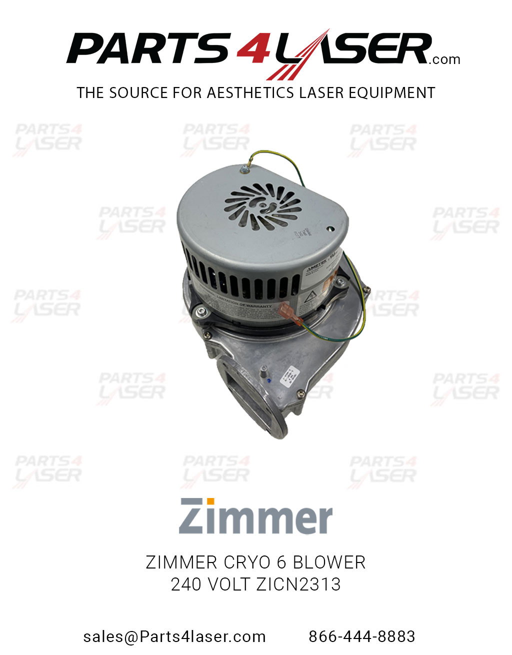 ZIMMER CRYO 6 BLOWER 240 VOLT ZICN2313