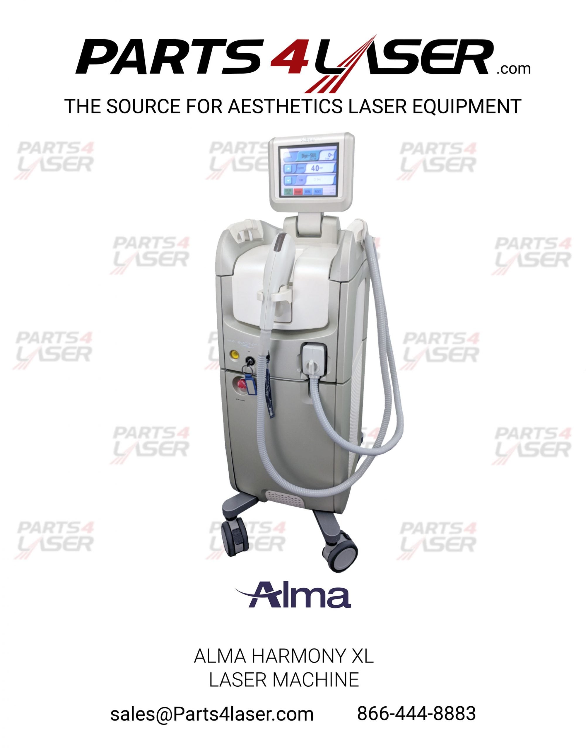 ALMA HARMONY XL PRO / PALOMAR / CYNOSURE VECTUS MALE STRAIGHT WATER CONNECTOR PACN2105, E109 - Image 5