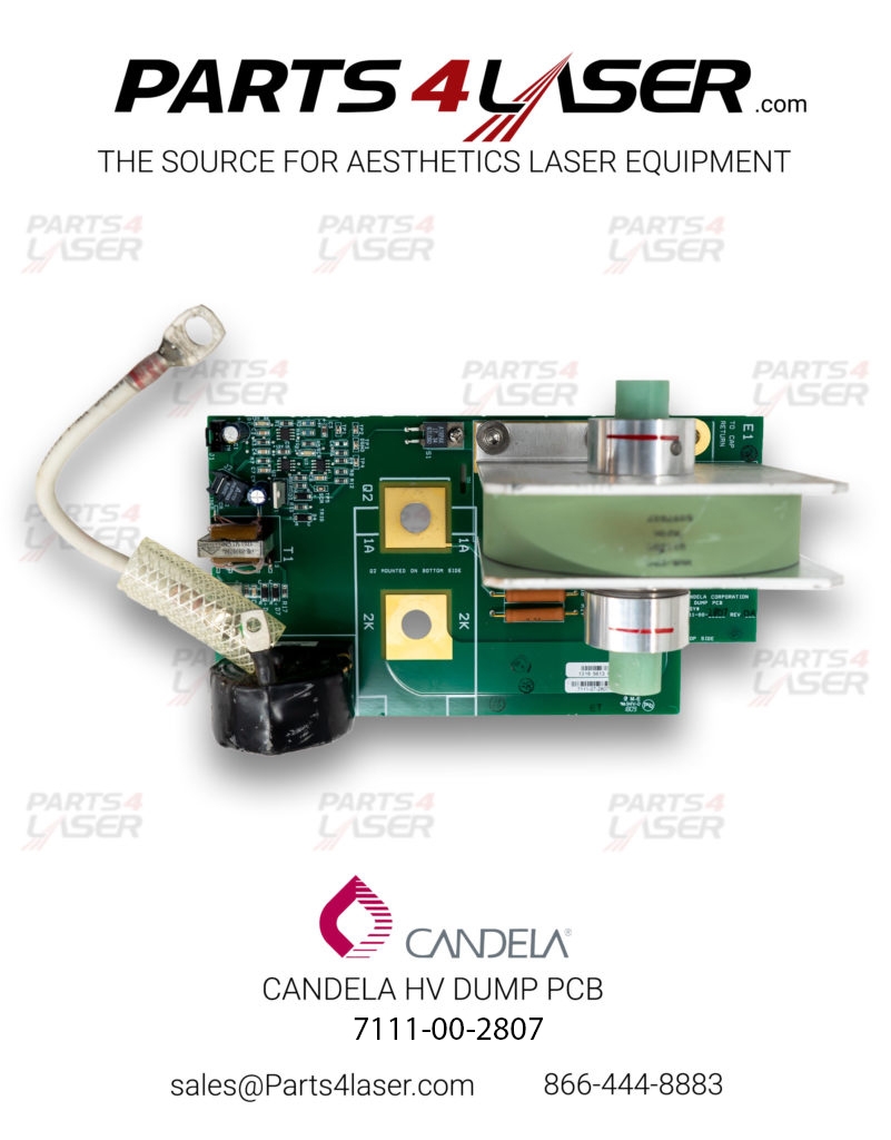CANDELA GMAX PRO GENTLE MAX / PICOWAY HV DUMP PCB 7111-07-2807 7111-00-2807 , CAPC2614 - Image 2
