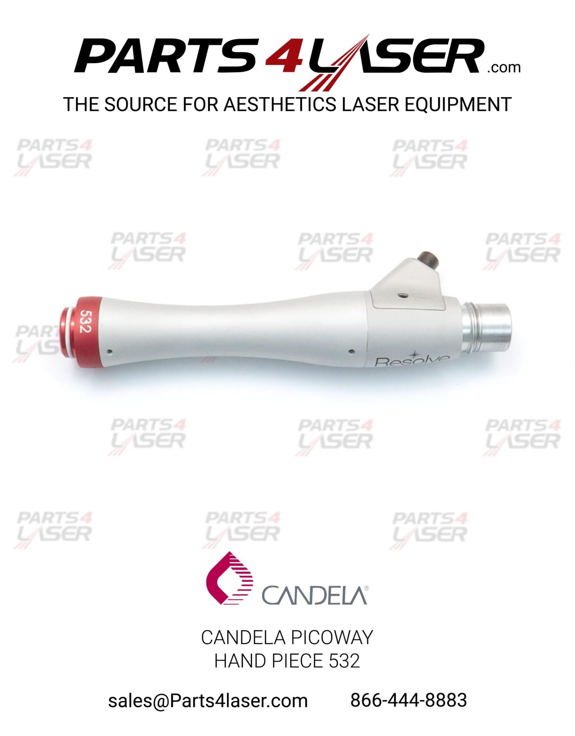 CANDELA PICOWAY RESOLVE 532 HANDPIECE ASSEMBLY 7123-00-0058 , CAHP1288 - Image 2