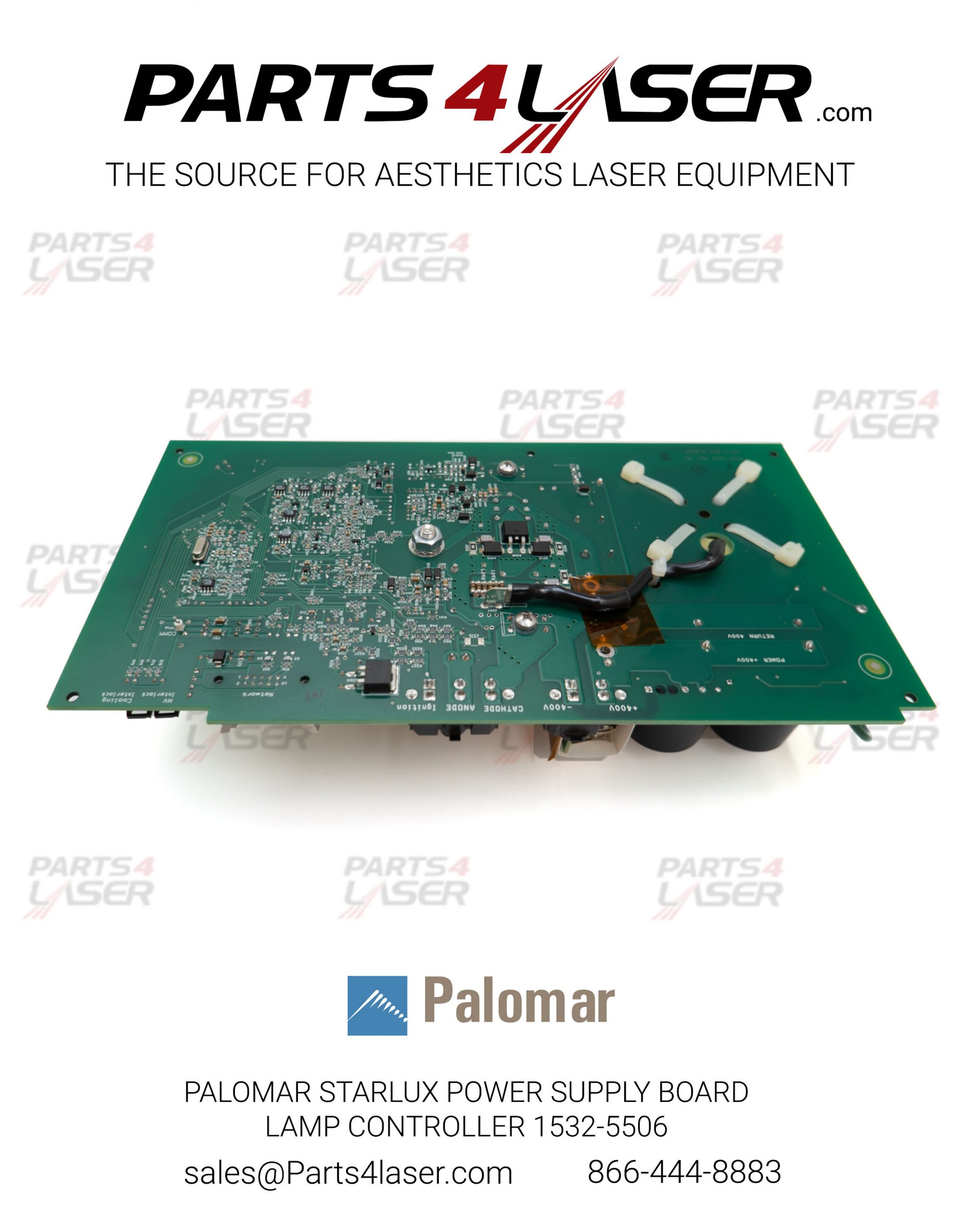 CYNOSURE, PALOMAR STARLUX POWER SUPPLY BOARD LAMP CONTROLLER 1532-5506-01 - Image 4