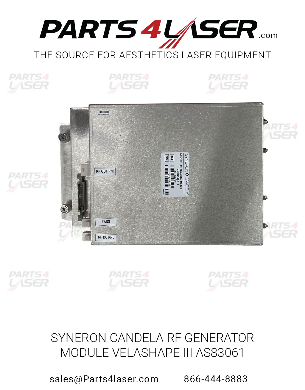 SYNERON CANDELA RF GENERATOR MODULE VELASHAPE III VELASHAPE 3 AS83061 ,SYPC3120 - Image 3